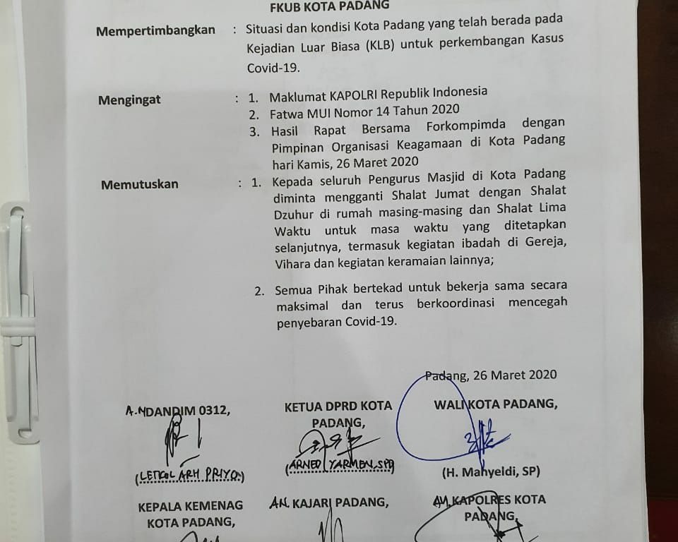 Status Padang Sudah KLB Covid-19, Wako Mahyeldi Himbau Warga Dengan On Air Di Radio