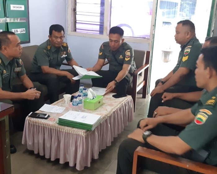 Tim Wasev Kodam l/BB Pantau Pelaksanaan Program Kerja Staf Teritorial Kodim 0301/Pekanbaru