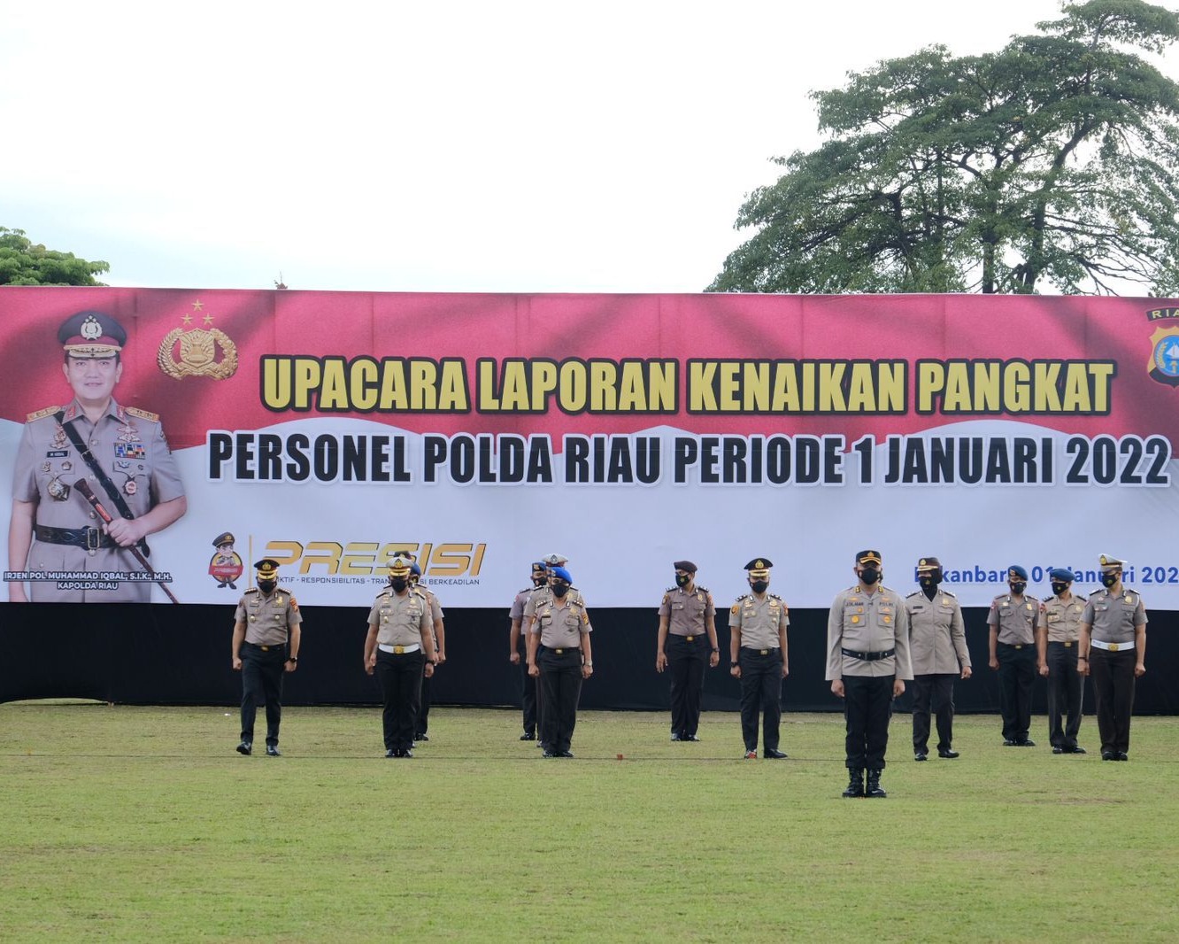 Sebanyak 1.067 Personel Polda Riau Naik Pangkat, Kapolda Riau Tekankan Tanggung Jawab Dalam Menjalankan Tugas