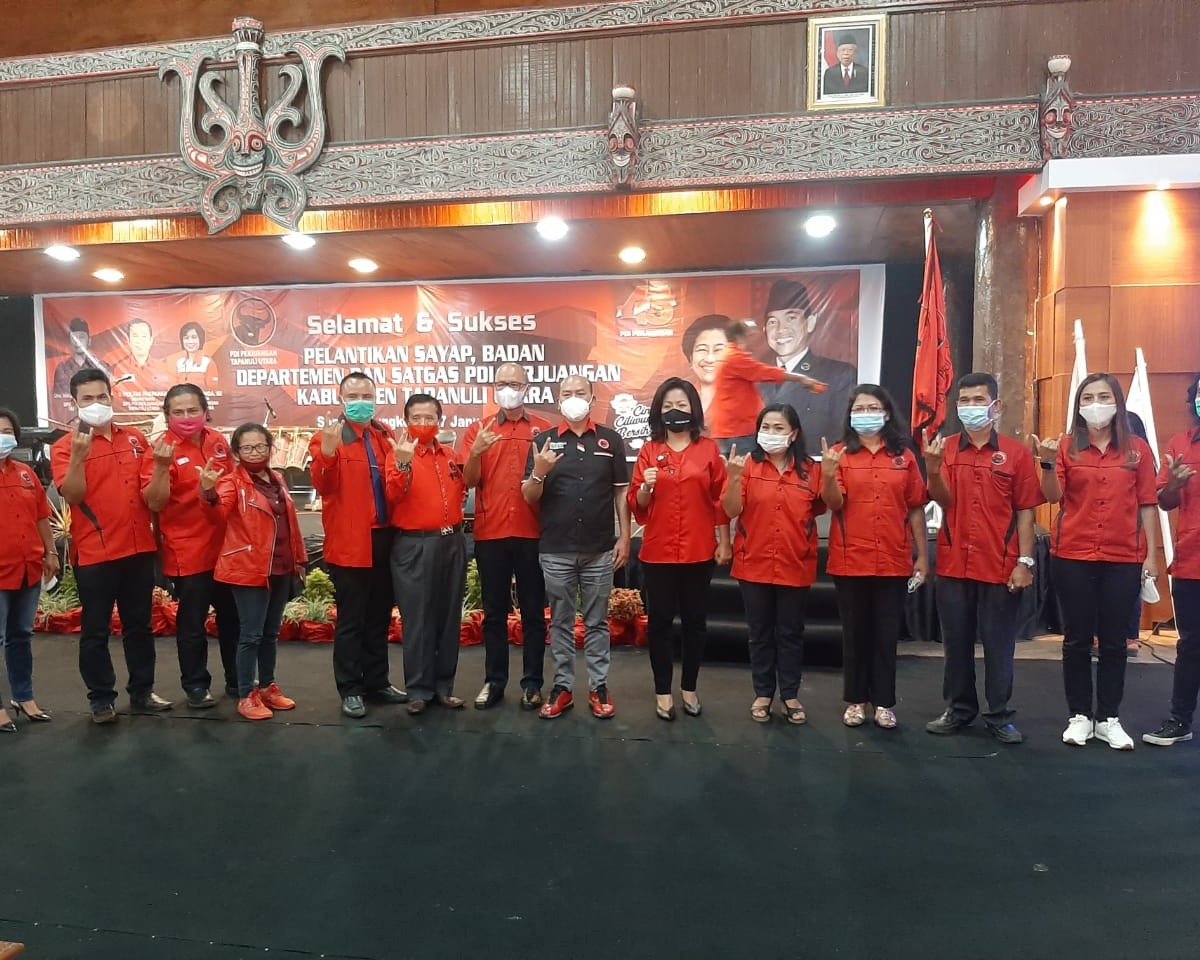 Departemen, Badan, Sayap dan Satgas Dilantik, Mesin Partai PDIP Taput Siap Bergerak