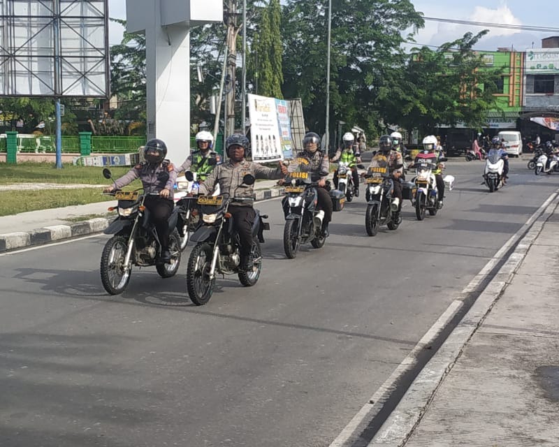 Polres Kampar Bersama Kodim 0313/KPR dan Pemda Menggelar Patroli Gabungan Berskala Besar Menjelang Bulan Suci Ramadhan