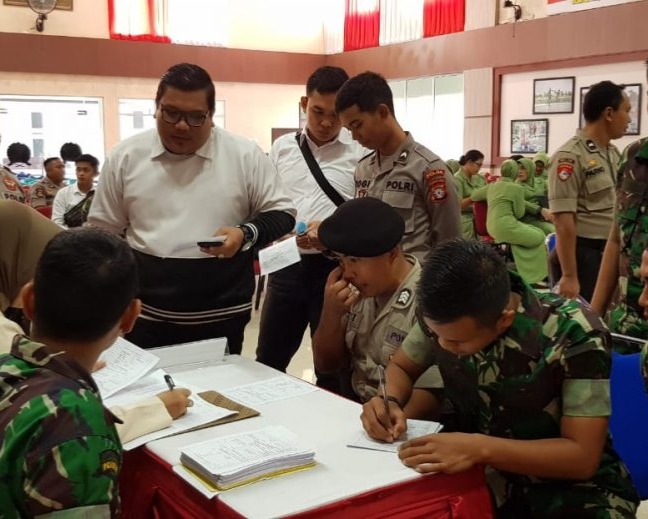 Satker Polda Kalteng Mendatangi Markas Korem 102 Panju Panjung