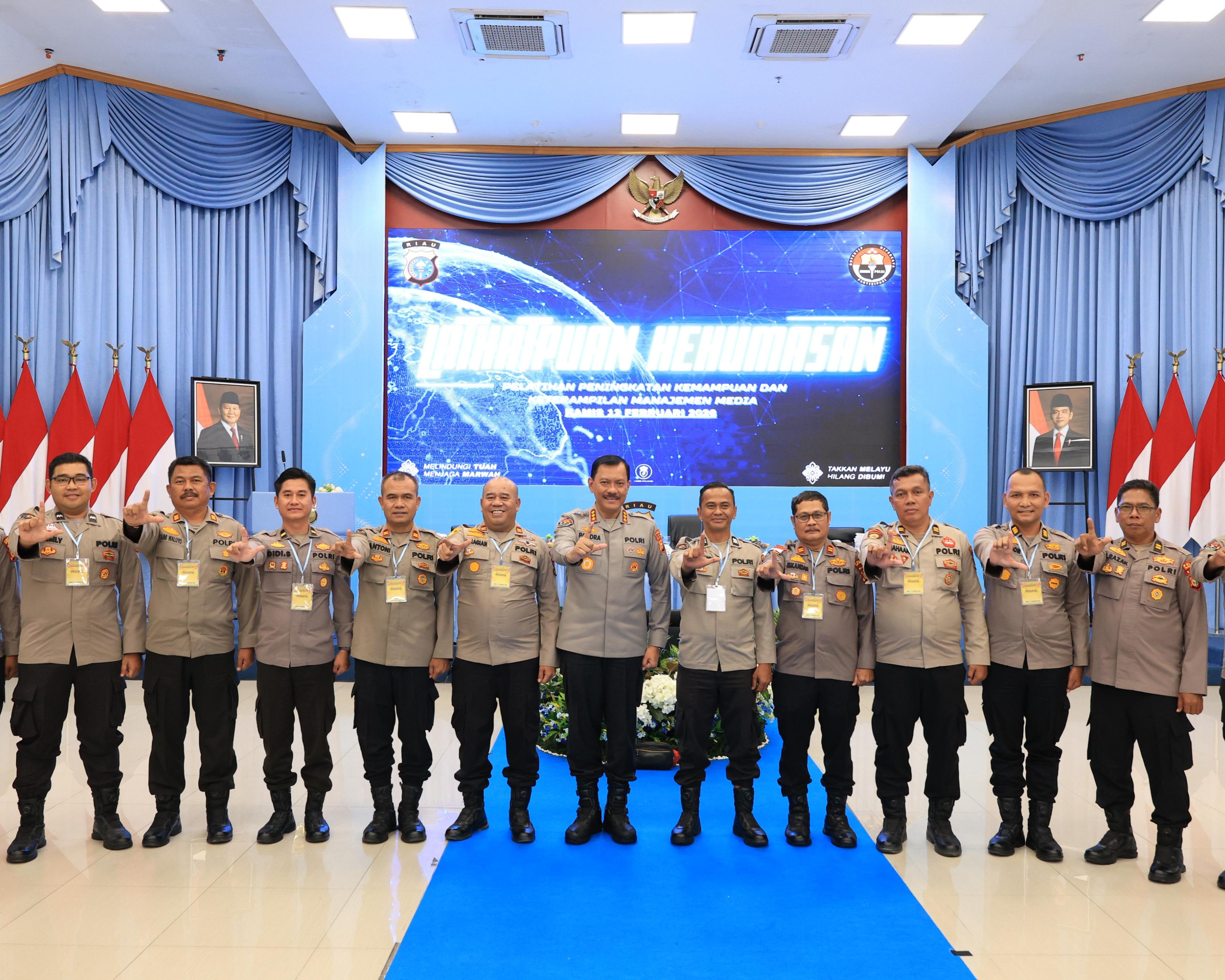 Polda Riau Gelar Pelatihan Peningkatan Kemampuan Kehumasan Tahun 2026