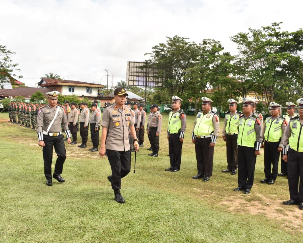 Operasi Lilin Muara Takus Tahun 2019 : Polres Kampar Dirikan 4 Pospam dan Turunkan 420 Personel Gabungan
