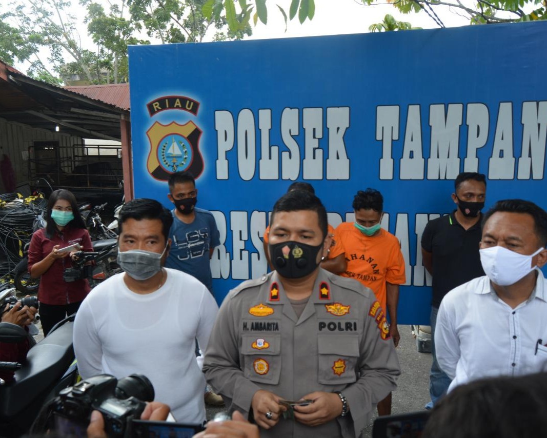 Pelaku Curas Yang Tewaskan Korban IRT, Berhasil Digulung Unit Reskrim Polsek Tampan