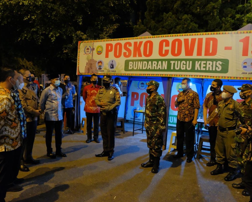 Kapolda Riau Bersama Forkopimda Turun Langsung Cek Ke Zona Merah, Ingatkan Warga Agar Disiplin Protokol Kesehatan