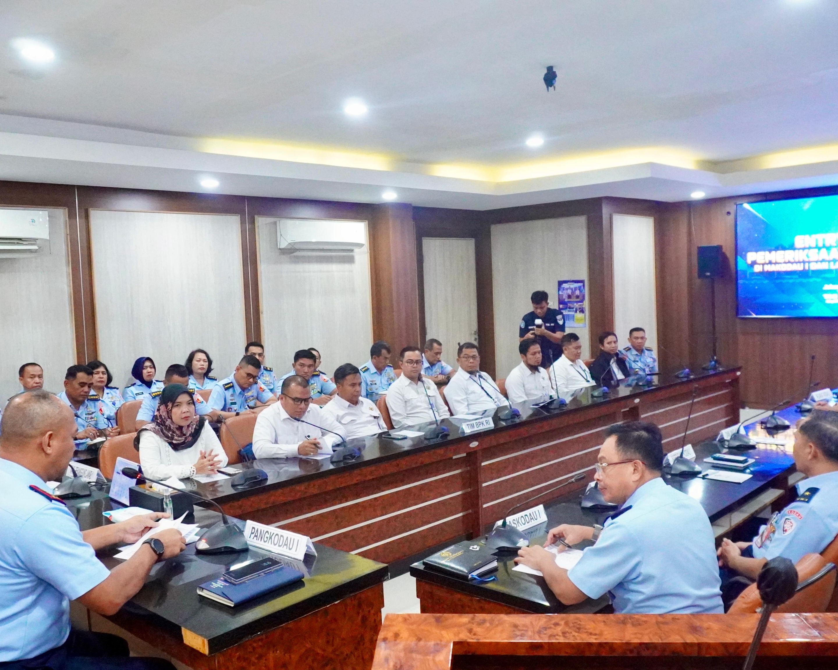 Sambut Tim BPK RI, Pangkodau I Tekankan Transparansi dan Tertib Administrasi