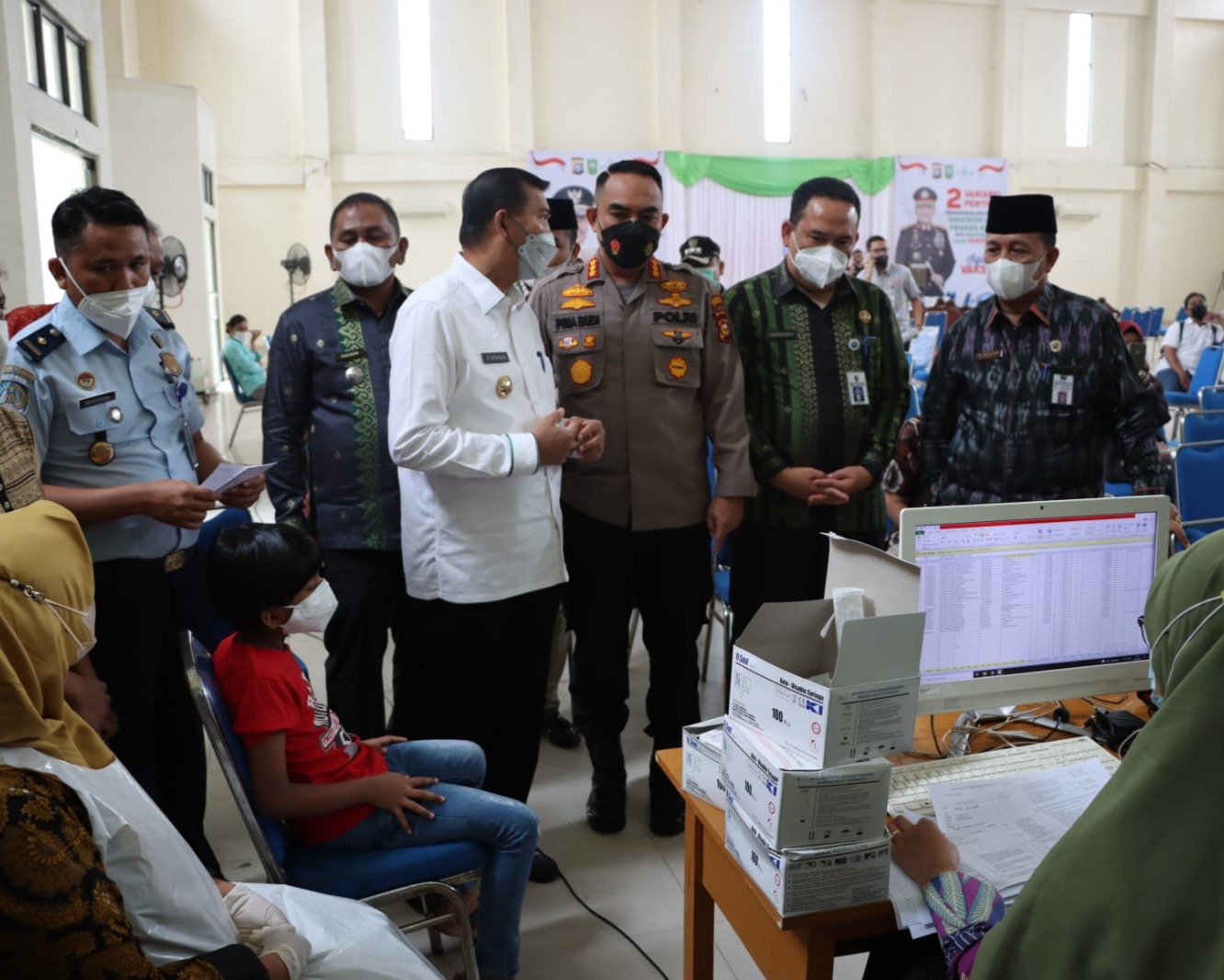 Jelang Hari Raya Idul Fitri 1443 H, Polresta Pekanbaru Gelar 1 Juta Vaksin Bersama PBNU