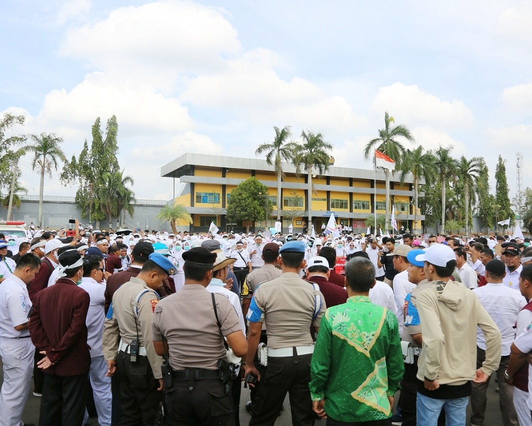 Unras Perawat Berakhir Aman dan Damai, Kapolres Lampung Utara Ucapkan Terimakasih