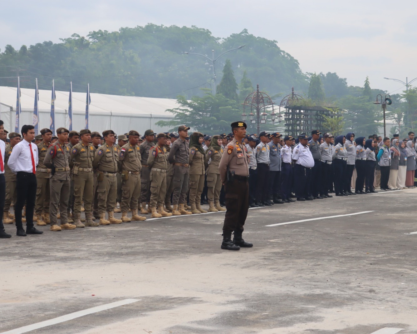Kapolres Dumai Pimpin Apel Gelar Pasukan Pengamanan MTQ Tingkat Provinsi Riau Ke-42 Tahun 2024