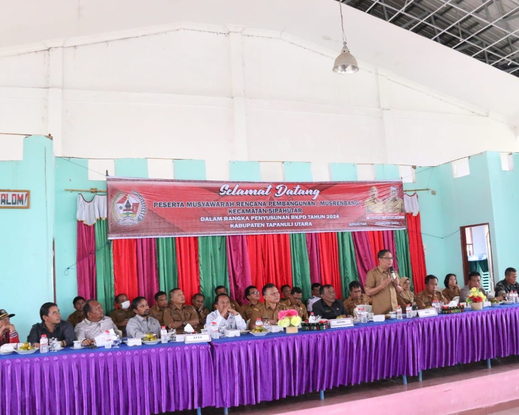 Musrenbang RKPD Tapanuli Utara Tahun 2024 Di Kecamatan Sipahutar
