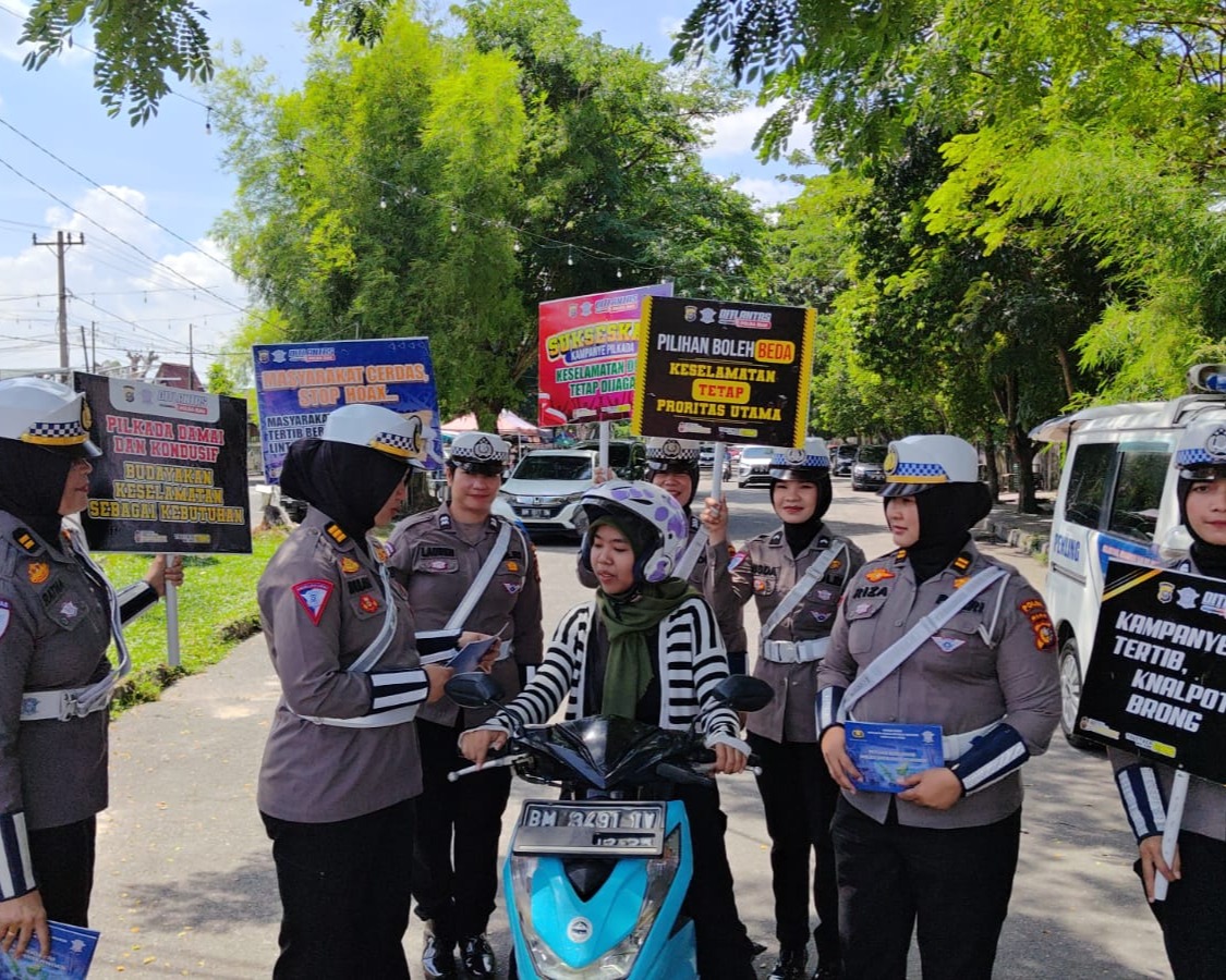 Hari Ke-9, Tim Satgas Preemtif Operasi Zebra Lancang Kuning 2024 Tingkatkan Himbauan Tertib Berlalu Lintas dan Bijak Bermedsos
