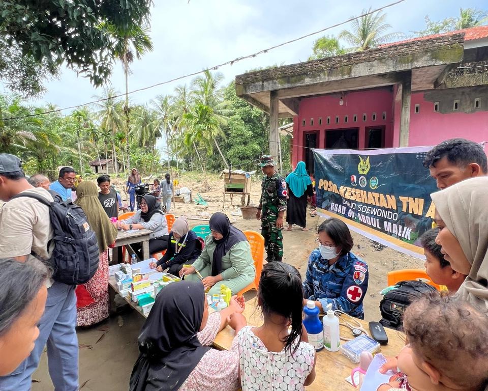 Pangkodau I: Tim Kesehatan TNI AU Gerak Cepat Beri Pelayanan Medis Pasca Bencana Alam