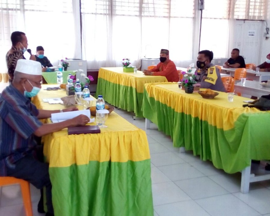 Babinsa Kodim 0301/PBR Hadiri Rapat Belajar Tatap Muka di SMPN 09