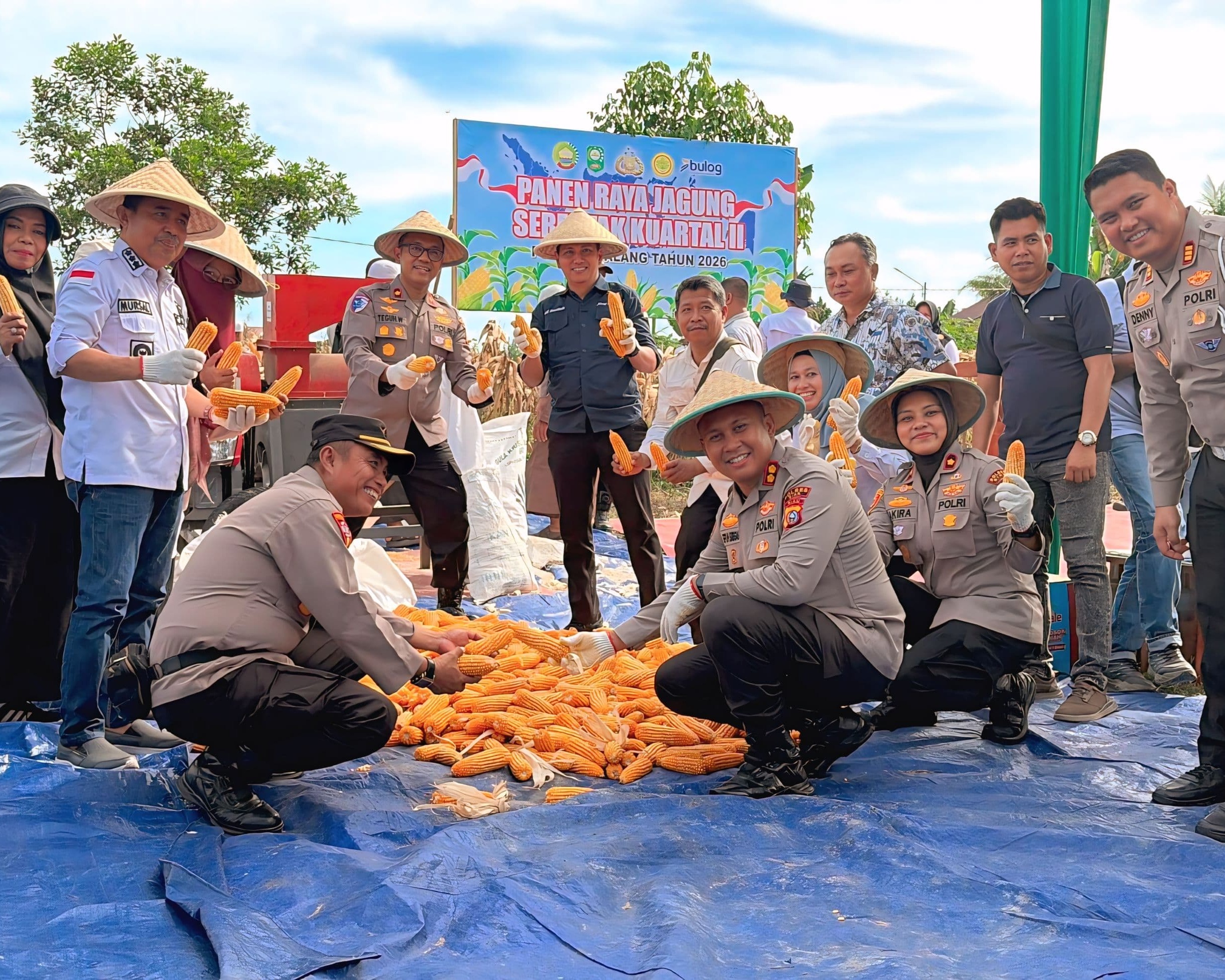 Dukung Asta Cita Menuju Swasembada Pangan, Polres Siak Kembali Menggelar Panen Raya Jagung Kwartal II Tahun 2026