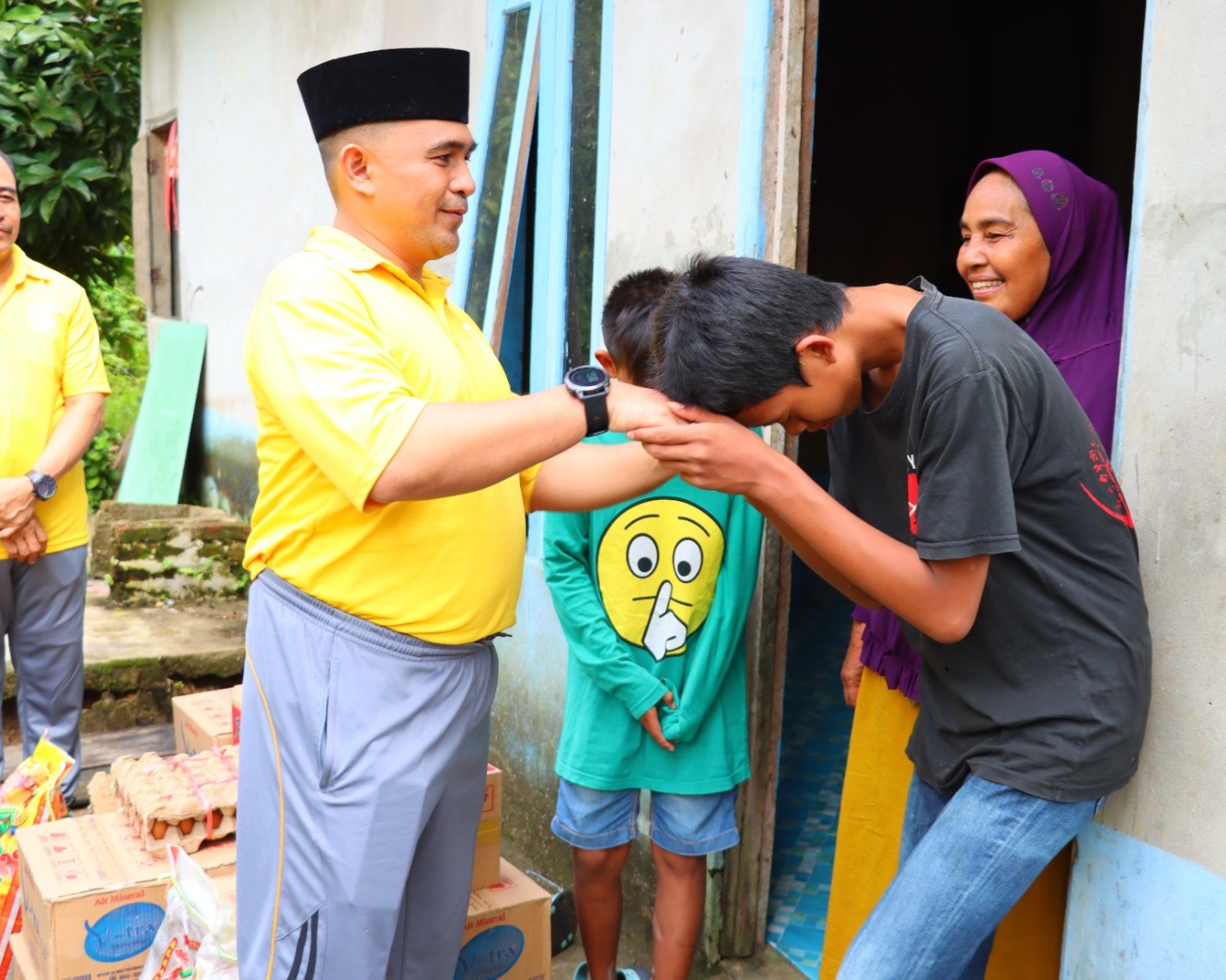 Kapolres Inhu Sambangi Dan Santuni Anak Yatim di Rengat