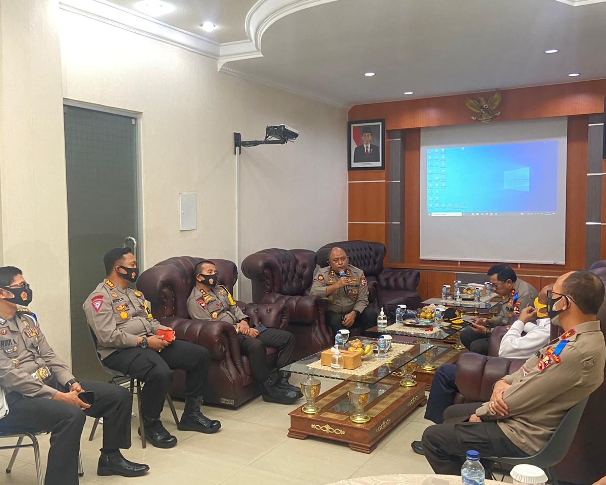 Dirlantas Polda Banten Paparkan Kesiapan Libur Idul Adha Kepada Kakorlantas Polri