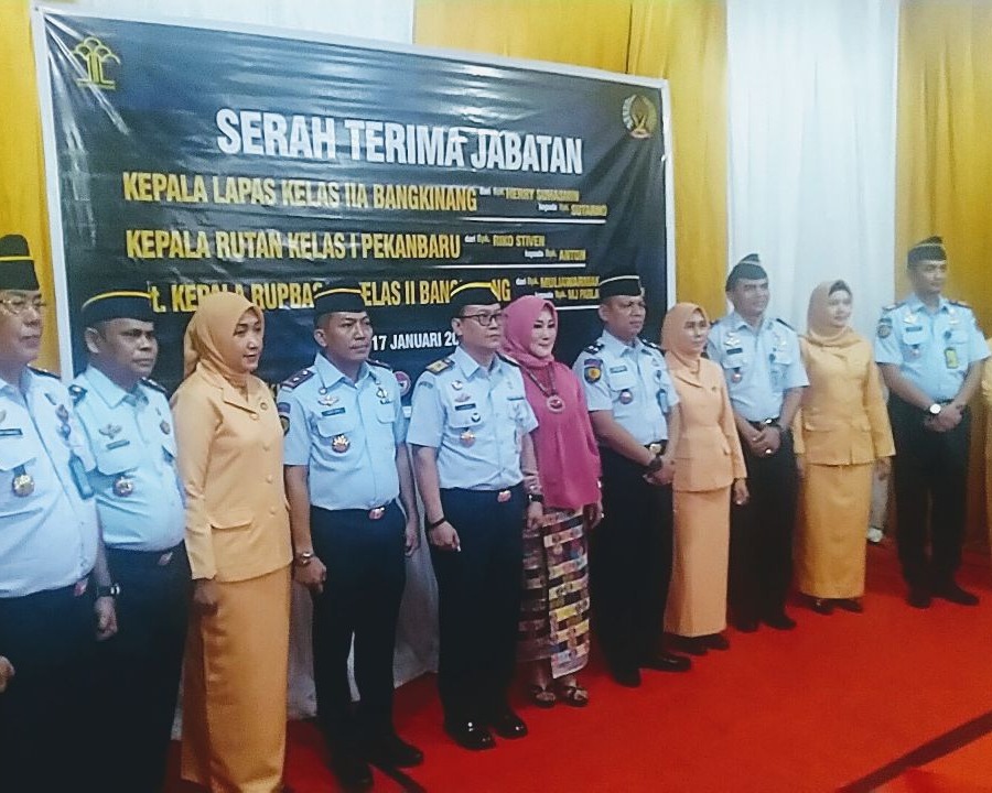 Dandim 0301/Pekanbaru Hadiri Acara Serah Terima Jabatan dan Lepas Sambut Kepala Rumah Tahanan Kelas I Pekanbaru