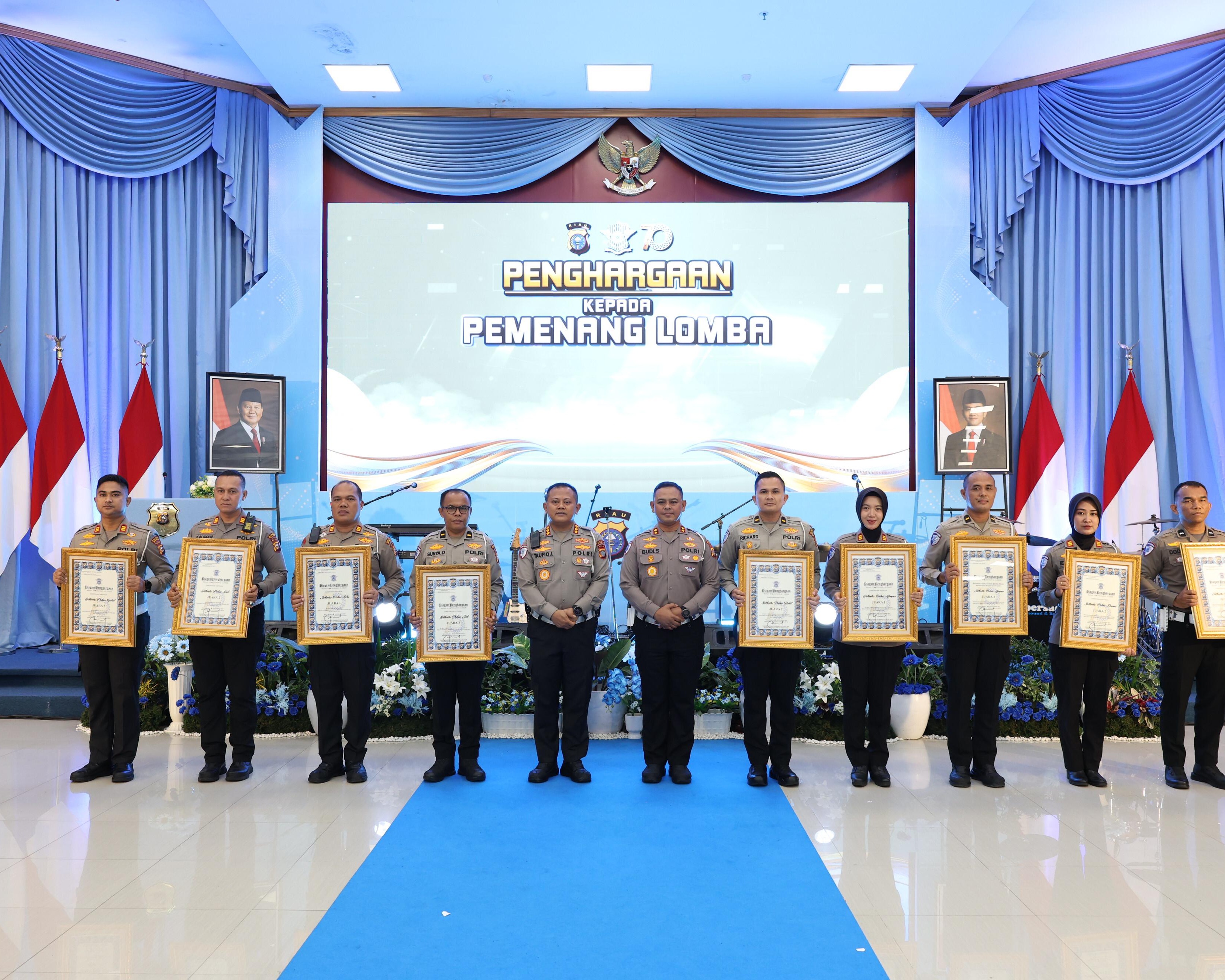 Polres Kampar Ukir Prestasi Gemilang, Sabet Juara 1 Dan 3 Di Lomba Dalam Rangka Hari Lalu Lintas Bhayangkara Ke-70