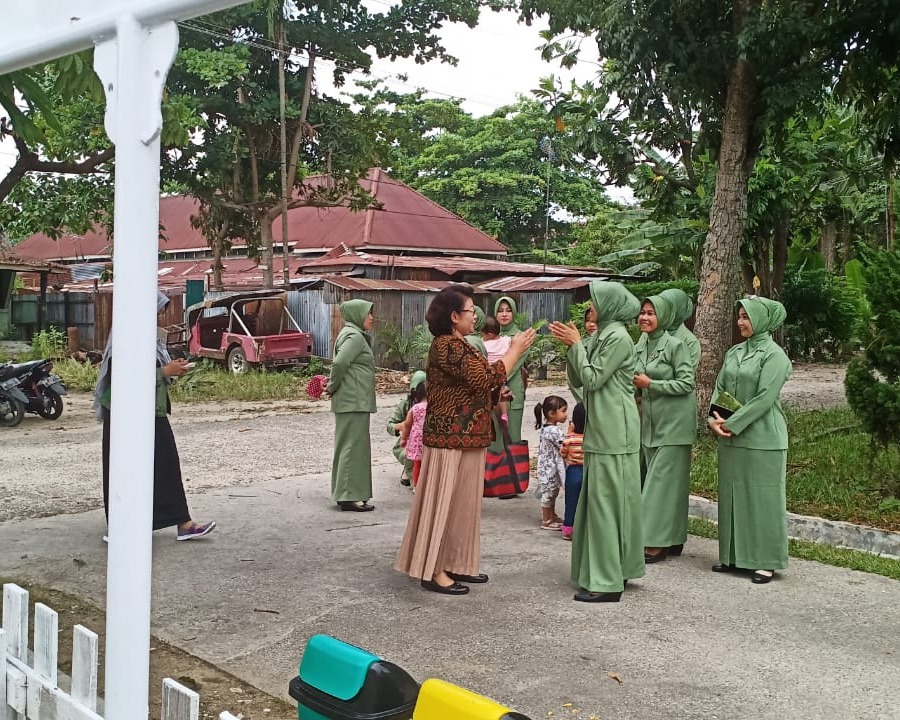 Persit Kartika Cabang L Dim 0301/Pekanbaru Ikuti Lomba Pos KB Kes Terpadu