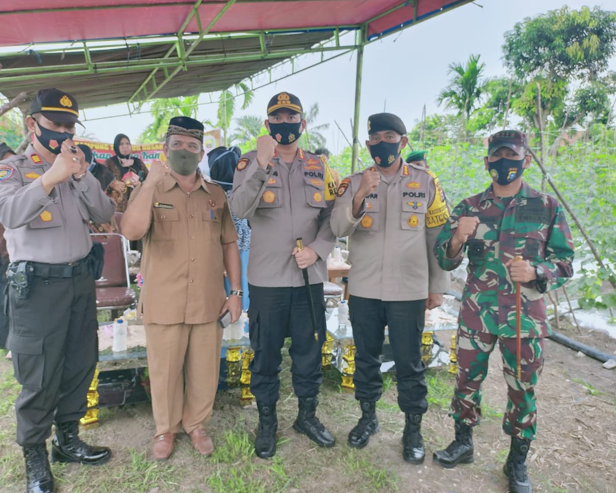 Dandim 0301/PBR Bersama Forkompinda Mengikuti Kegiatan Dialog Interaktif Kabaharkam Polri Terkait Kampung Tangguh, Penanganan Covid-19 Tahun 2020
