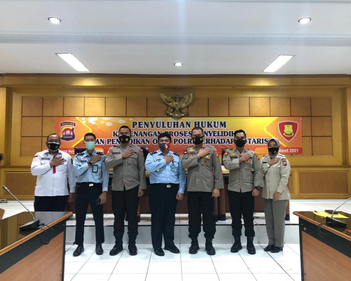 Bidkum Polda Banten Gelar Penyuluhan Hukum Tentang Proses Lidik Sidik Terhadap Notaris