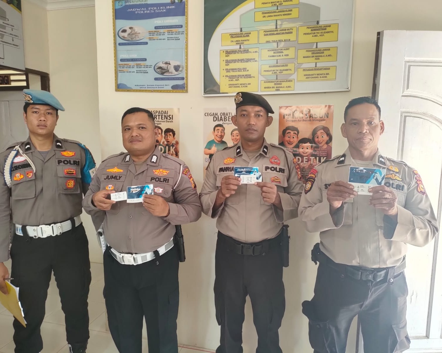 Cegah Penyalahgunaan Narkoba, 55 Personel Polres Siak Jalani Tes Urine Mendadak