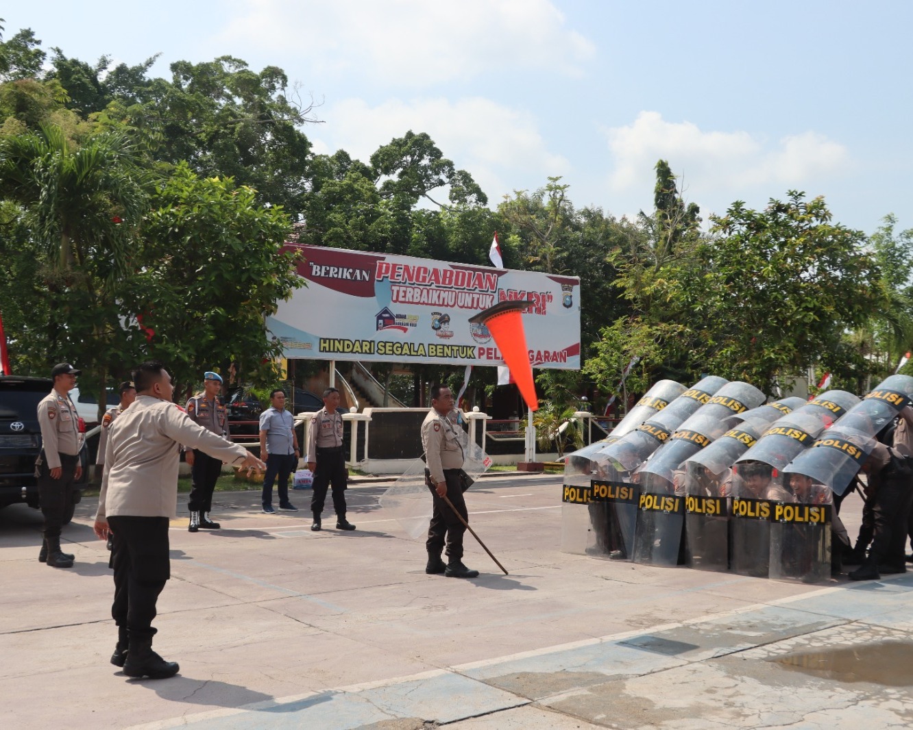 Asah Keterampilan, Polres Inhu Gelar Pelatihan Pelton Dalmas