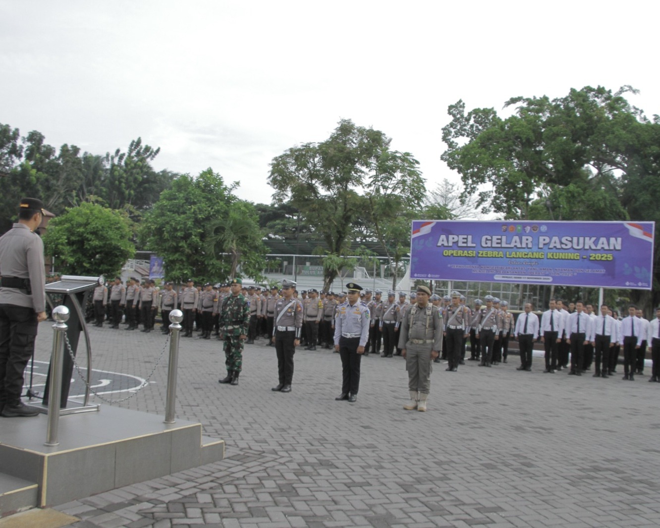 Polres Inhu Laksanakan Apel Gelar Pasukan Operasi Zebra Lancang Kuning 2025, Ini 7 Pelanggaran Yang Menjadi Atensi