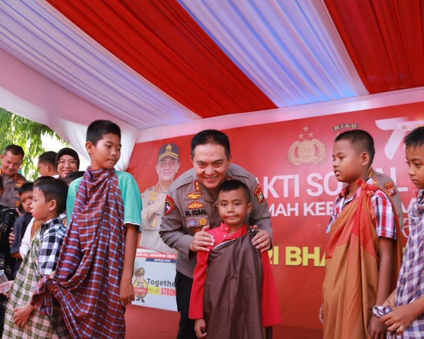 Sambut Hari Bhayangkara Ke-77 Tahun 2023, Polda Riau Laksanakan Sunat Massal Sebagai Wujud Peduli Sesama