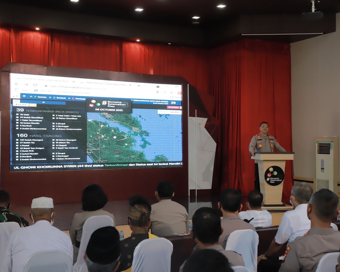 Kapolda Riau Launching Aplikasi BSR “Bersama Selamatkan Riau” Tangani Terkonfirmasi Covid-19