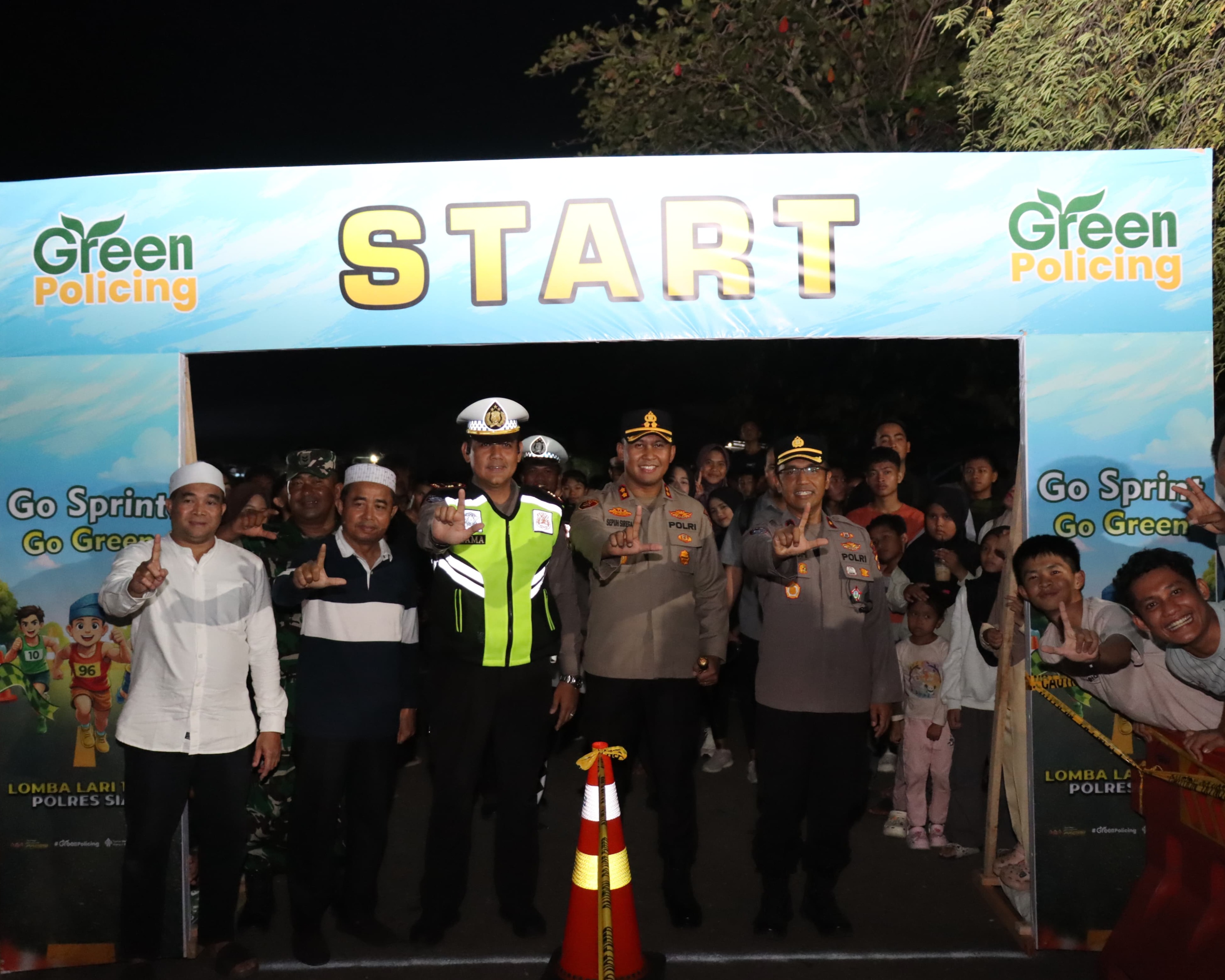 Balap Lari 'Go Sprint Go Green', Cara Humanis Polres Siak Cegah Balap Liar di Bulan Suci Ramadhan 1447 H
