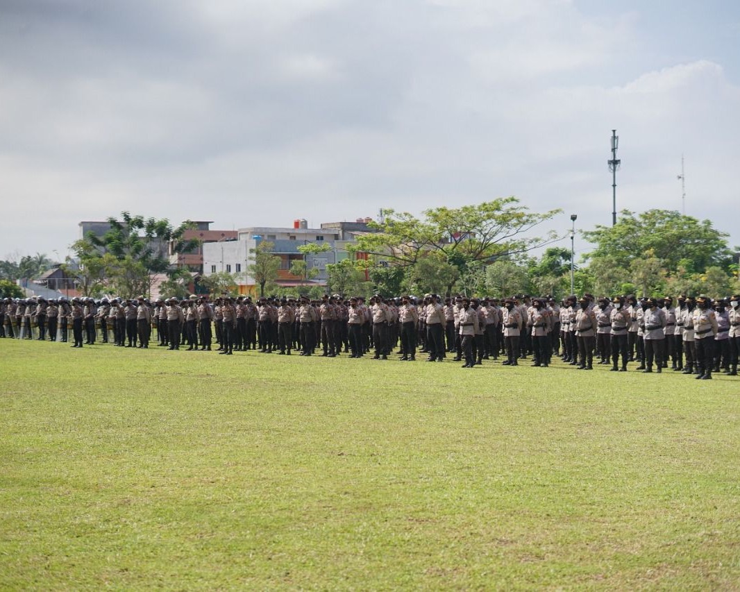 Siagakan 1.161 Personel Agar Situasi Unras Mahasiswa Berlangsung Kondusif, Polda Riau: Hormati Hak Orang Lain, Tetap Jaga Prokes