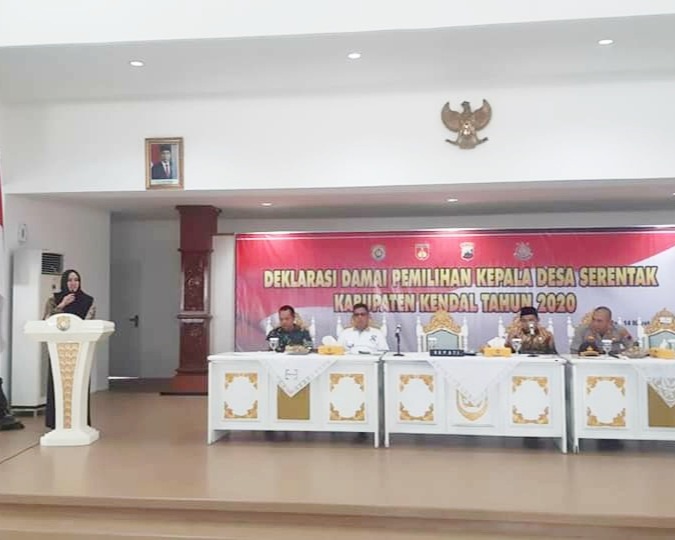 Hadiri Deklarasi Pilkades Damai, Bupati Kendal Sebut Jangan Ada Konflik Sekecil Apapun 