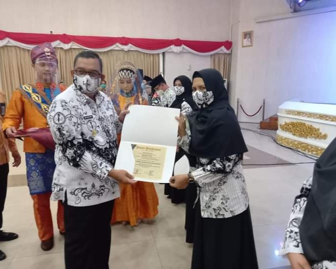 Wagubri Hadiri Peringatan HUT PGRI Ke-75 dan HGN Tahun 2020