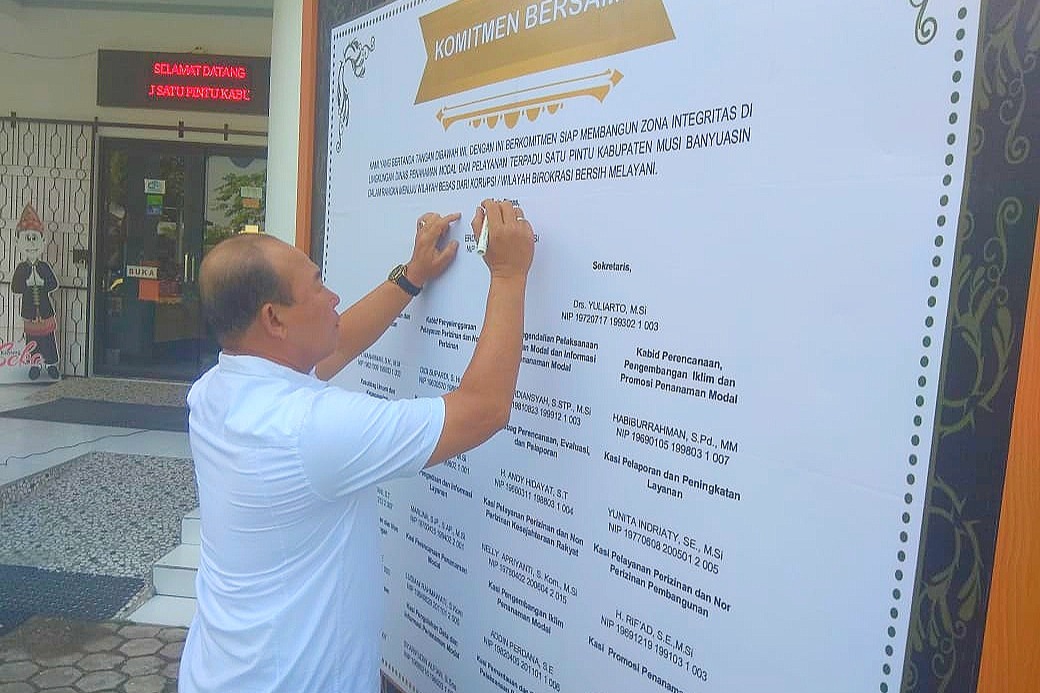 Jaga Integritas, DPMPTSP Muba Deklarasi Komitmen Bersama