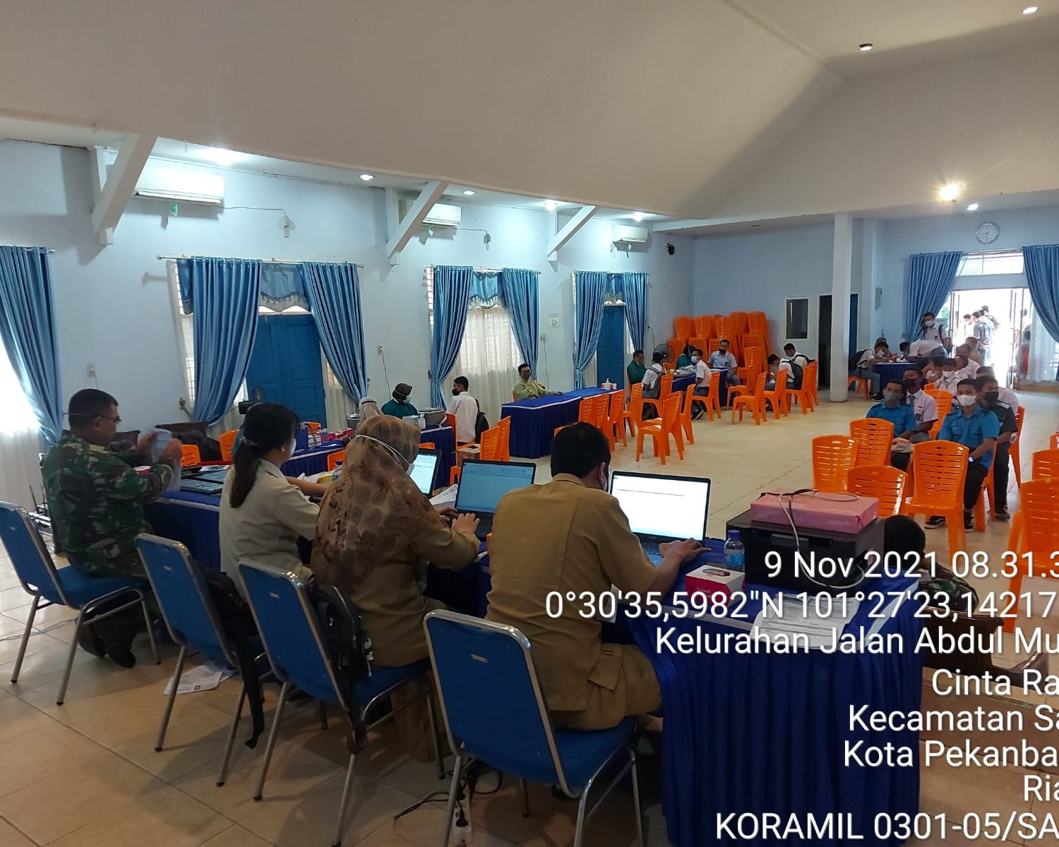 Peringati Hari Pahlawan Tahun 2021, Kodim 0301/PBR Gelar Serbuan Vaksinasi