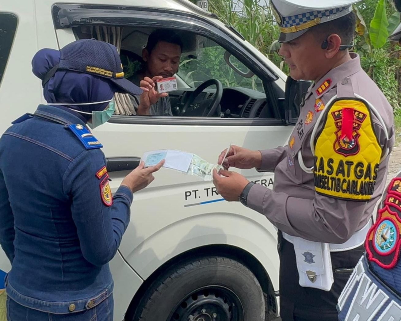 Ramp Check Gabungan, Satlantas Polres Siak Pastikan Angkutan Umum Laik Jalan dalam Ops Keselamatan LK 2026