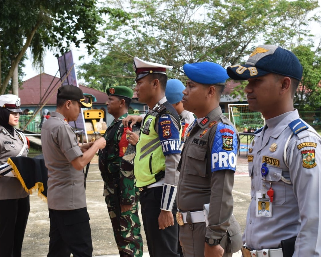 Operasi Lilin Muara Takus Tahun 2019 : Polres Kampar Dirikan 4 Pospam dan Turunkan 420 Personel Gabungan