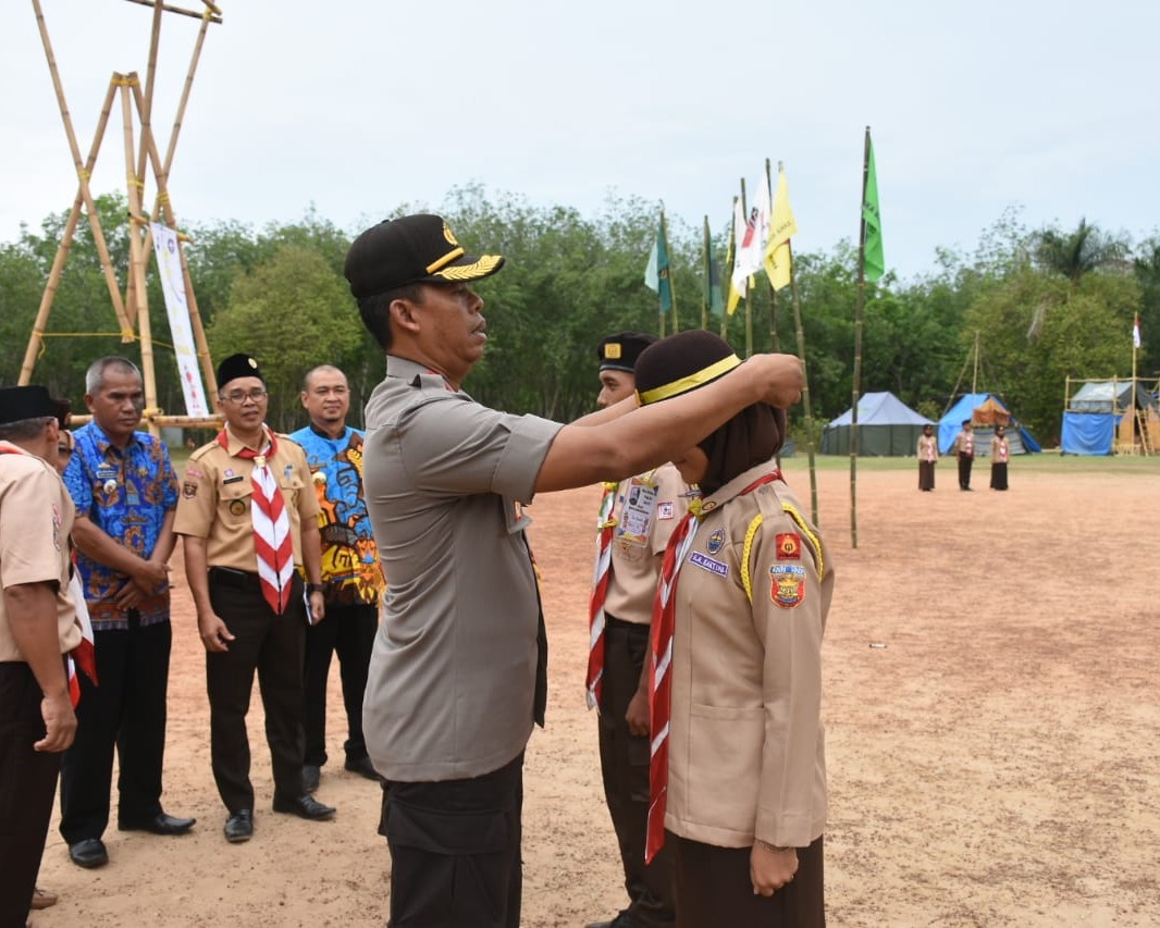 Upacara Pembukaan Gebyar Perlombaan Temu Penegak Kwartir Cabang Tulang Bawang Barat Berlangsung Meriah