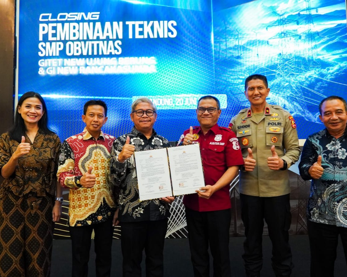 Dirpamobvit Korsabhara Baharkam Polri Tutup Bintek Implementasi SMP di GITET New Ujung Berung Dan GI New Rancakasumba UPT Bandung UIT JBT