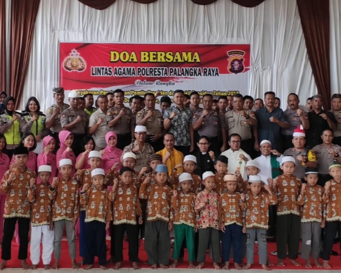 Polresta Palangka Raya Mengadakan Doa Bersama Lintas Agama