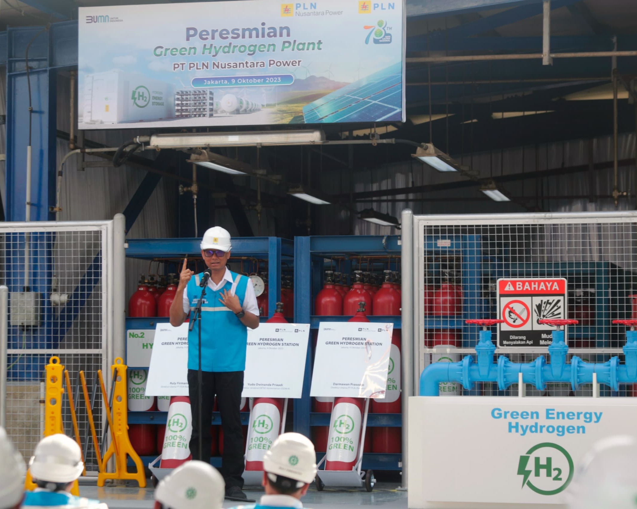 Pertama Di Indonesia, PLN Produksi Green Hydrogen 100 Persen Dari EBT Kapasitas 51 Ton Per Tahun