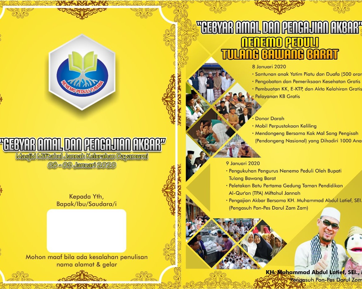 Berikut Rangkaian Gebyar Amal Nenemo Peduli Tubaba Tahun 2020