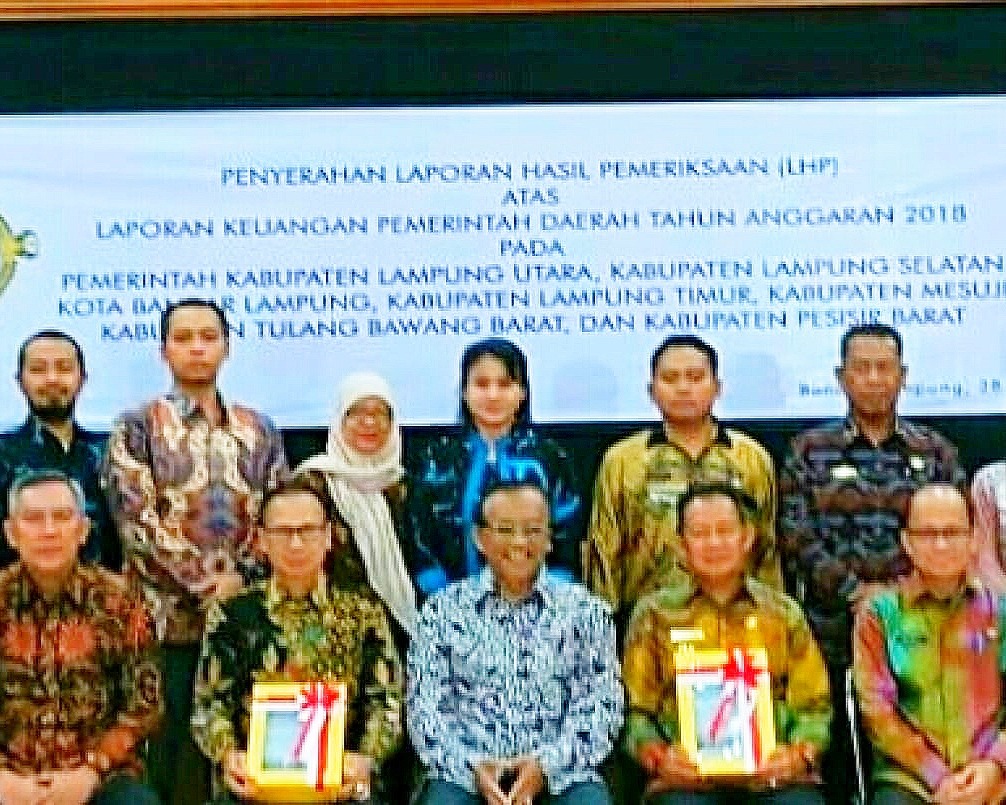Wabup Tulang Bawang Barat Terima WTP dari BPK RI Perwakilan Lampung 