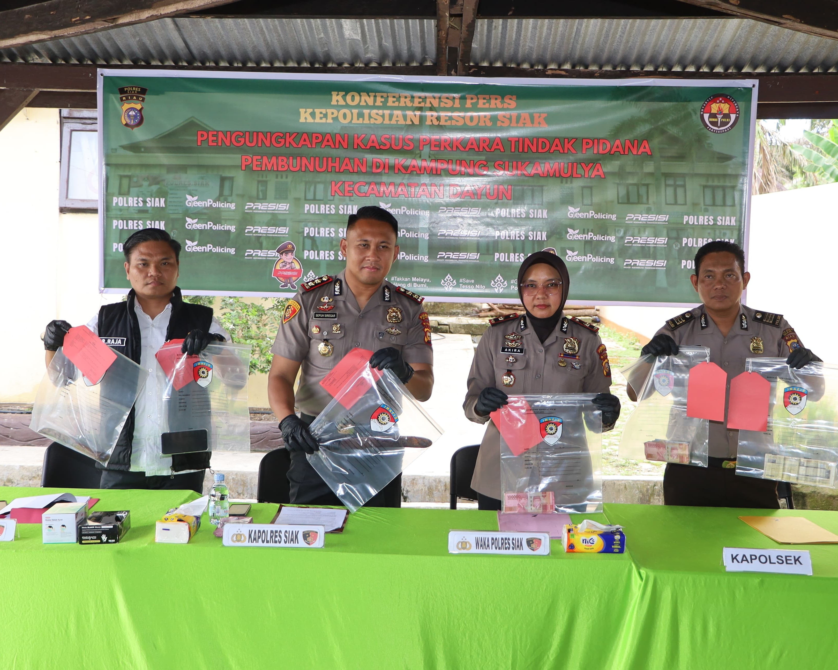 Gerak Cepat Polres Siak Ungkap Kasus Pembunuhan Berencana Lansia Di Dayun, Pelaku Ingin Beli Motor Untuk Pacarnya