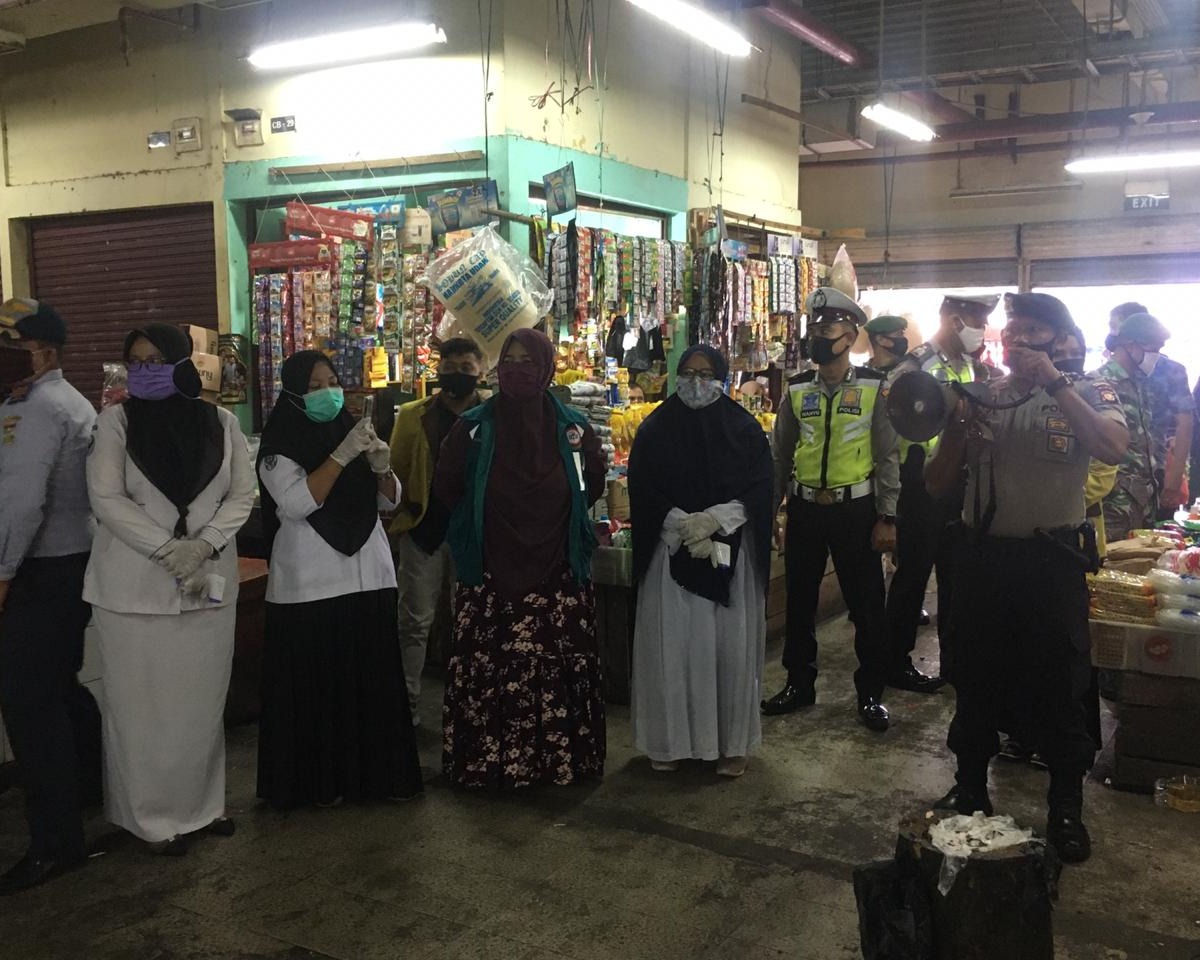 Tim Gabungan di Kabupaten Kampar Lakukan Pendisiplinan Masyarakat Untuk Patuhi Protokol Kesehatan