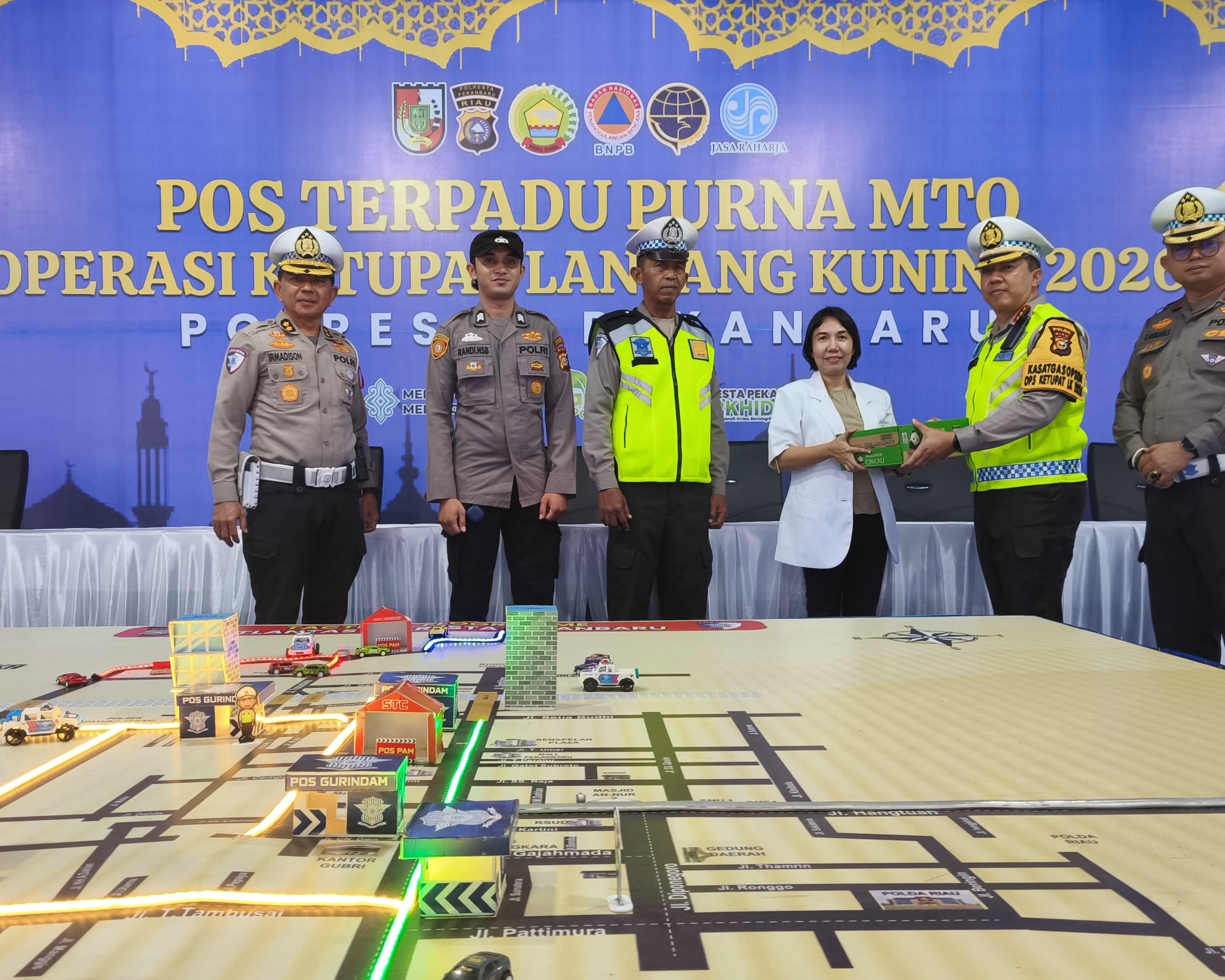 Cek Pos Pam Dan Pos Pelayanan Di Pekanbaru, Dirlantas Polda Riau Pastikan Kesiapan Pengamanan Mudik Operasi Ketupat Lancang Kuning 2026