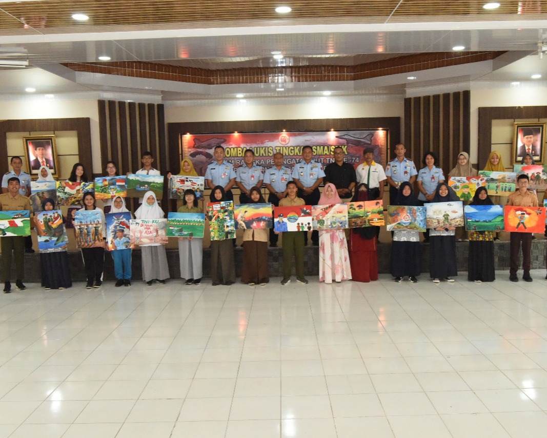 Danlanud RSN Ajak Pelajar SMA dan SMK, Untuk Berimajinasi dan Kreatif