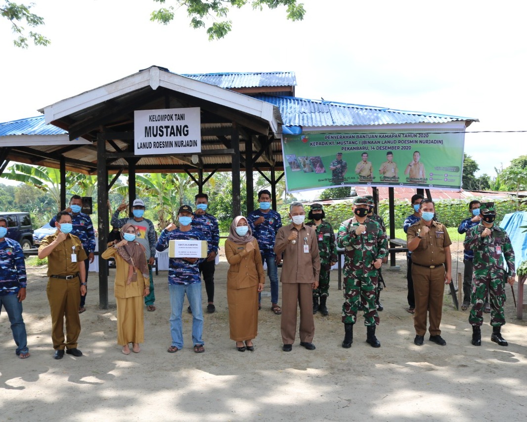 Bantuan Kawasan Mandiri Pangan Tahun 2020, Danlanud RSN Apresiasi Walikota Pekanbaru